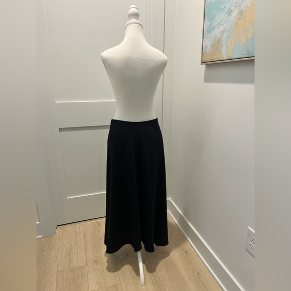 Madewell Asymmetric Midi Skirt Size 2 in True Black NEW NT389 $118 - Picture 7 of 13